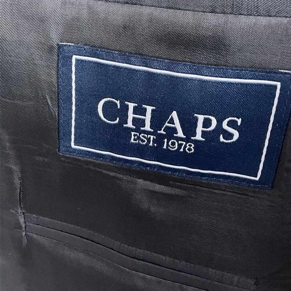 Chaps Ralph Lauren Blazer‎ Men 44 Long Blue Pinstripe Classic Career Wool Jacket